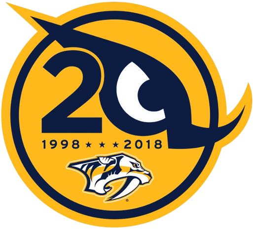 Nashville Predators 2018 Anniversary Logo iron on transfers for clothing